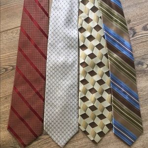 Bundle 4 100% Silk Ties